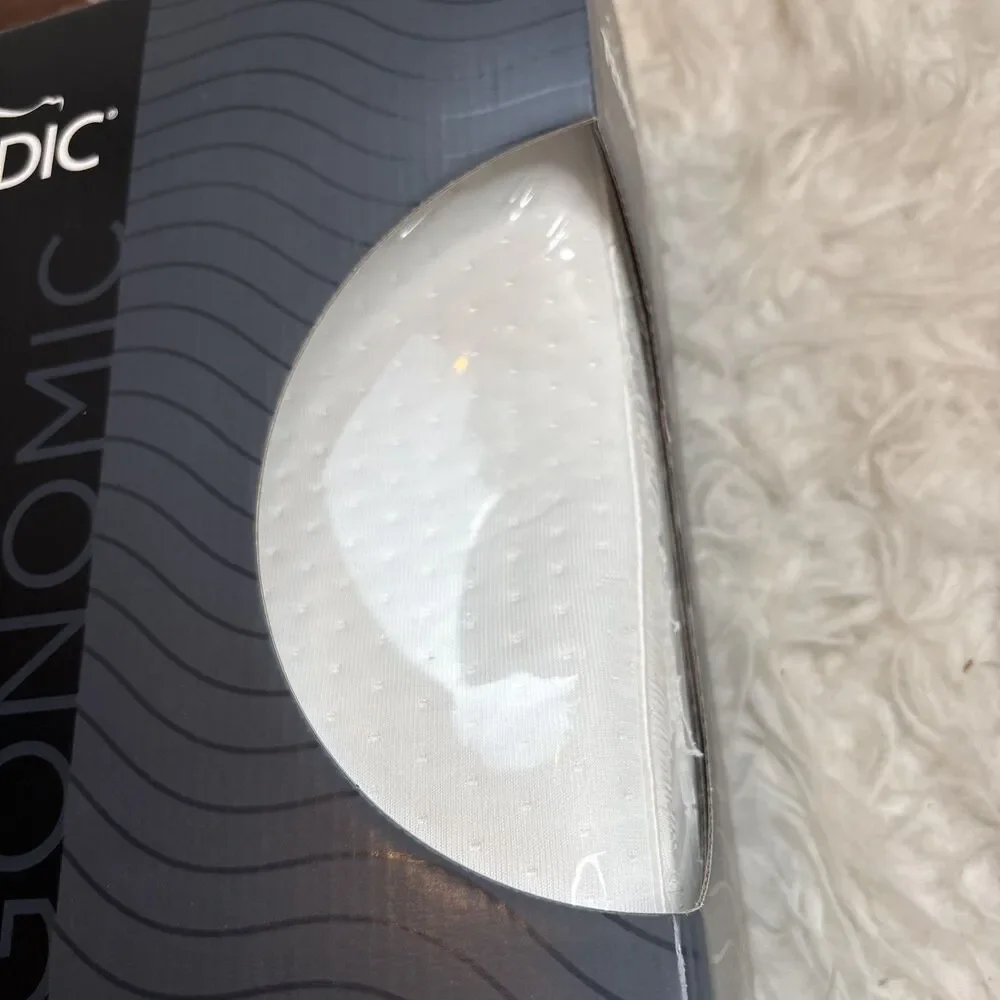 Tempur-Pedic Ergonomic Neck Pillow Extra Firm Medium Profile White NEW IN BOX